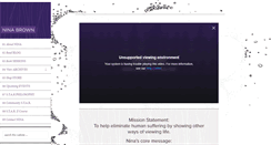 Desktop Screenshot of ninabrown33.com